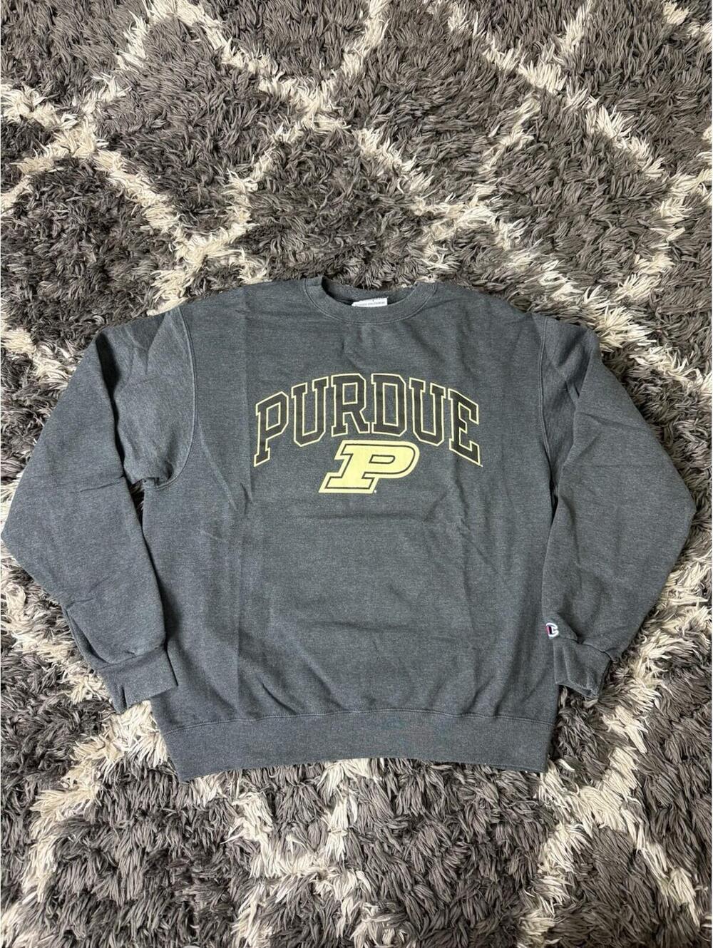 Purdue Boilermakers Champion Sweatshirt Adult Large Gray Crewneck Pullover